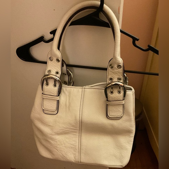 Tignanello White Handbag - Picture 1 of 8